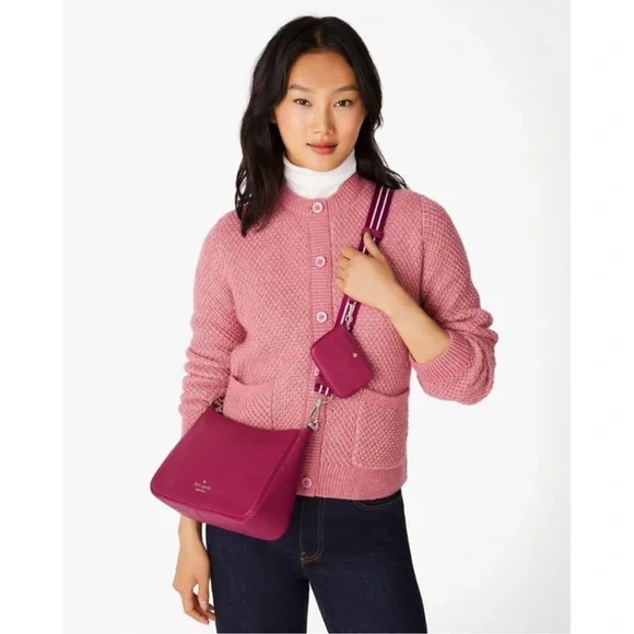 New Kate Spade Rosie Shoulder Bag Pebbled
Leather Dark Raspberry - Picture 4 of 9